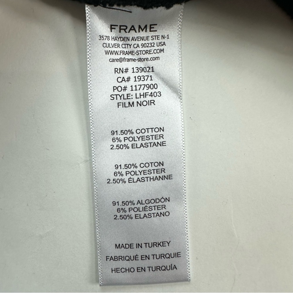 Frame Denim Le High Flare in Film Noir Jeans Size 26 - Picture 11 of 11